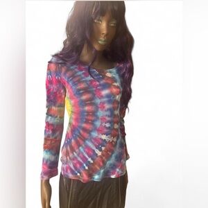 White Stag Multicolor Tie-Dye Blouse